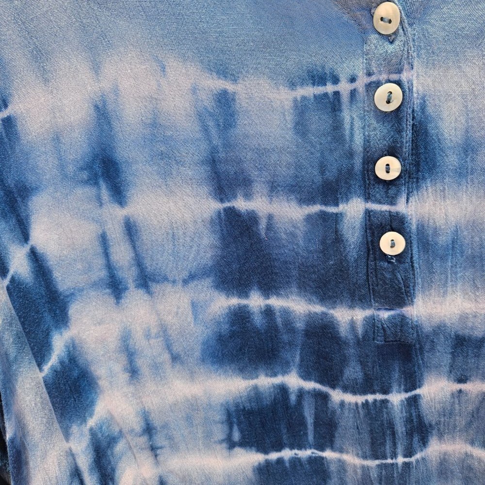 S.R. Fashion Distressed Blue Tunic - Picture 4 of 9